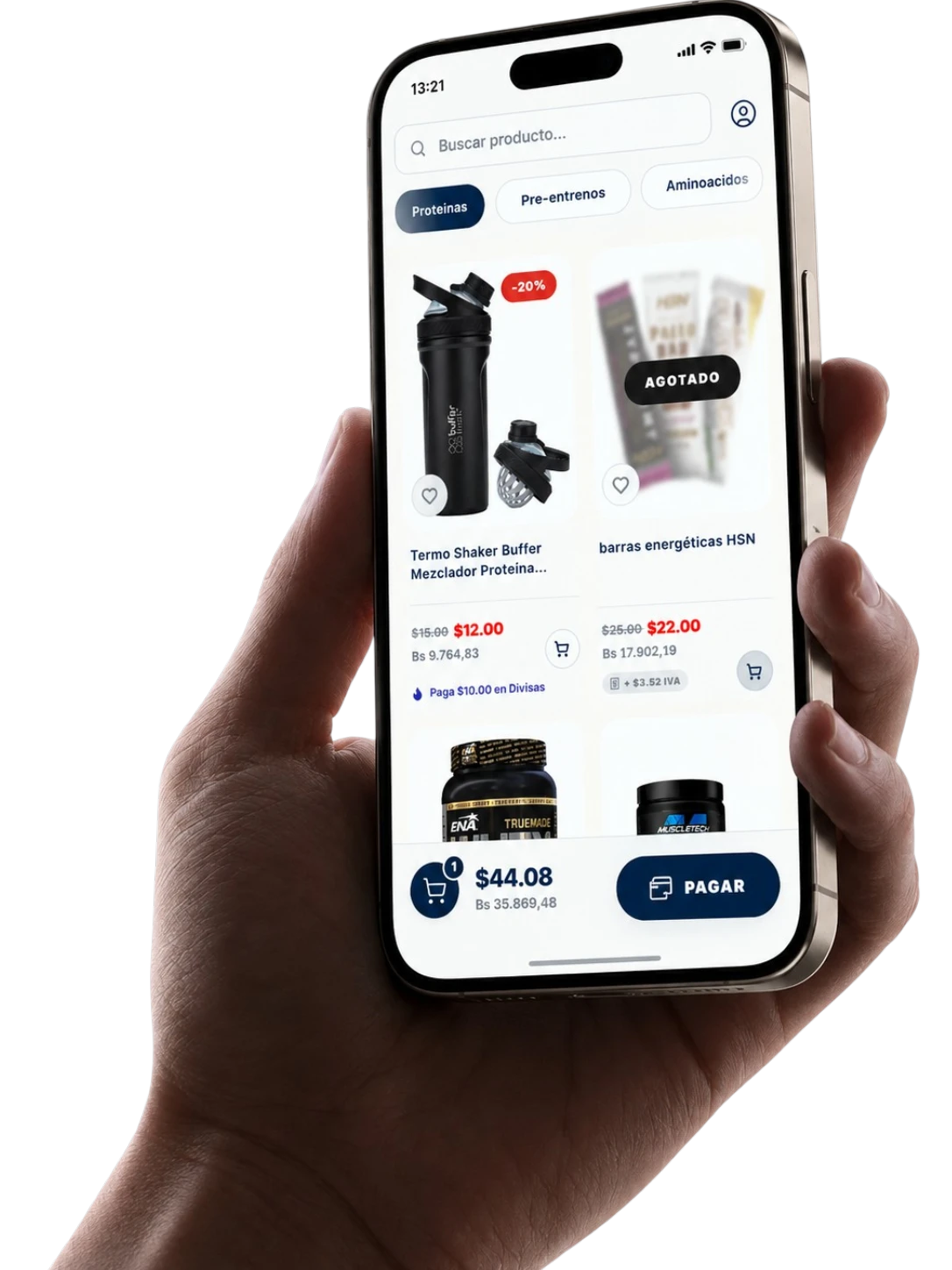 Cliente usando tienda online Preziso en smartphone